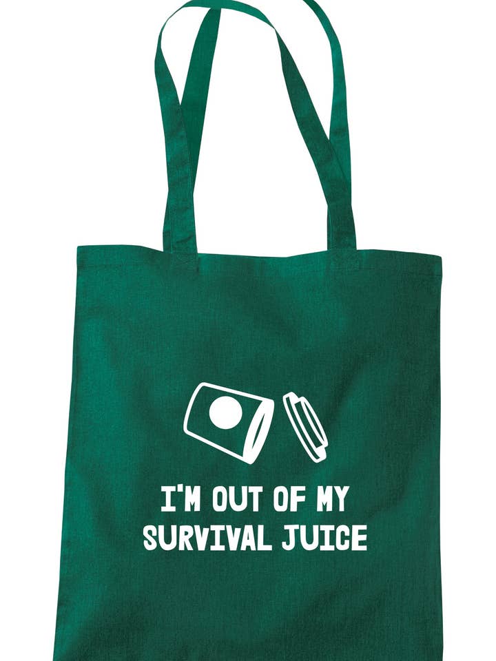 Ich bin aus meiner Survival-Saft-Einkaufstasche A0146 für den Großhandel von Illustrated Identity