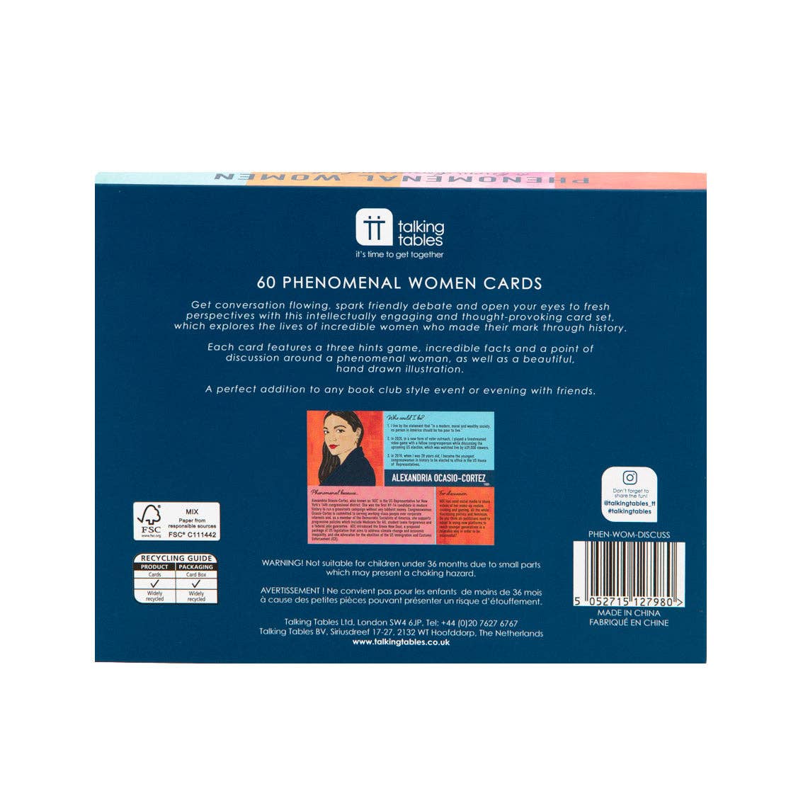 Talking Tables UK - Wholesale Card game - Phenomenal Women Trivia And Discussion Game | Gifts |6