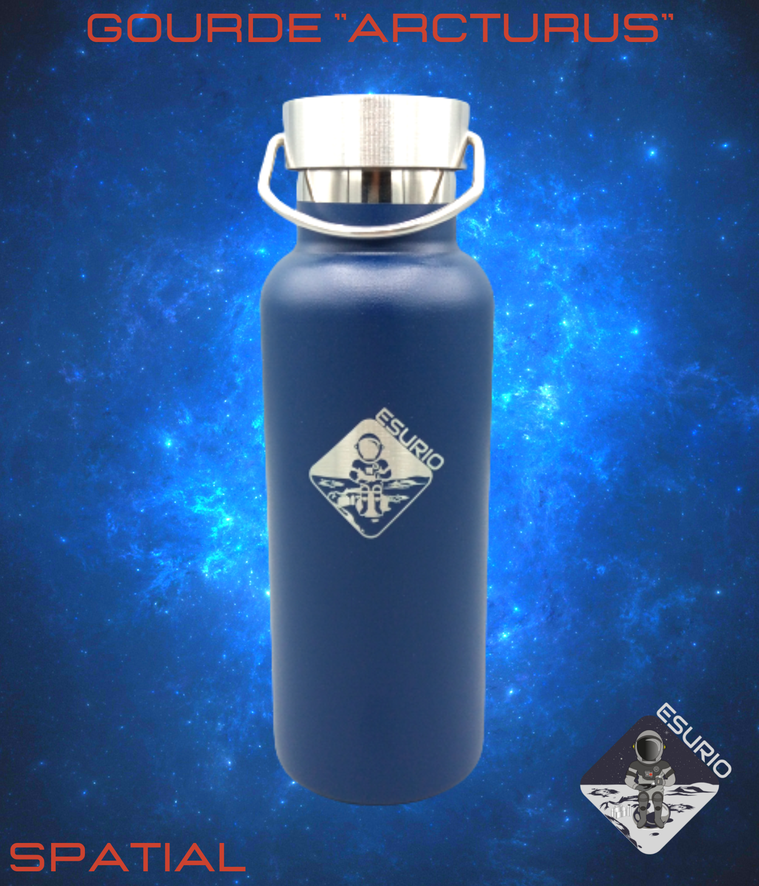 ESURIO – Garrafa de água por atacado – Garrafa isolada “Arcturus” 500ml Space Blue6
