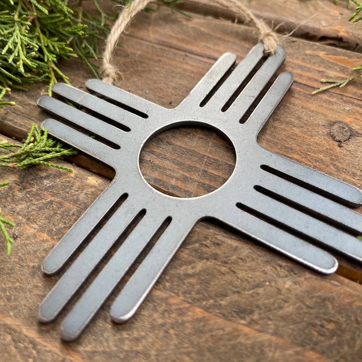 BE Creations & Designs, Inc. - Wholesale Ornament - ZIA Ornament made from Raw Steel4