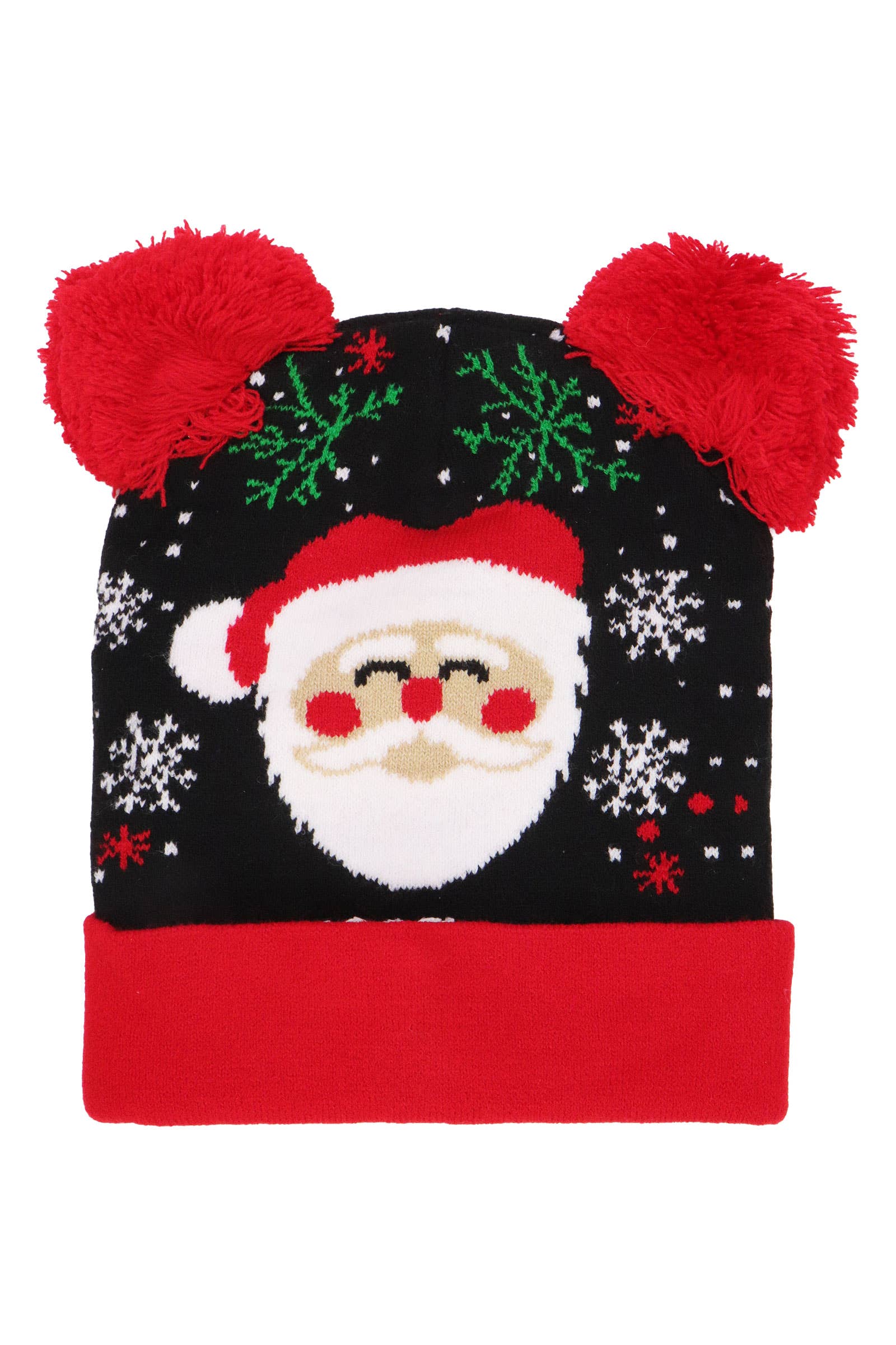 ASSORTI Kerstmis LED Lichtgevende Dubbele Pom Pom Muts voor groothandel op Faire4