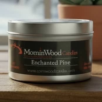 Enchanted Pine - Soy Tin Collection for wholesale by MorninWood Candles