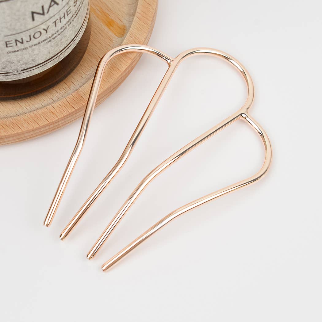 TheDivaSoap - Wholesale Hair Pin - M-shaped Metal Updo Hairpin1