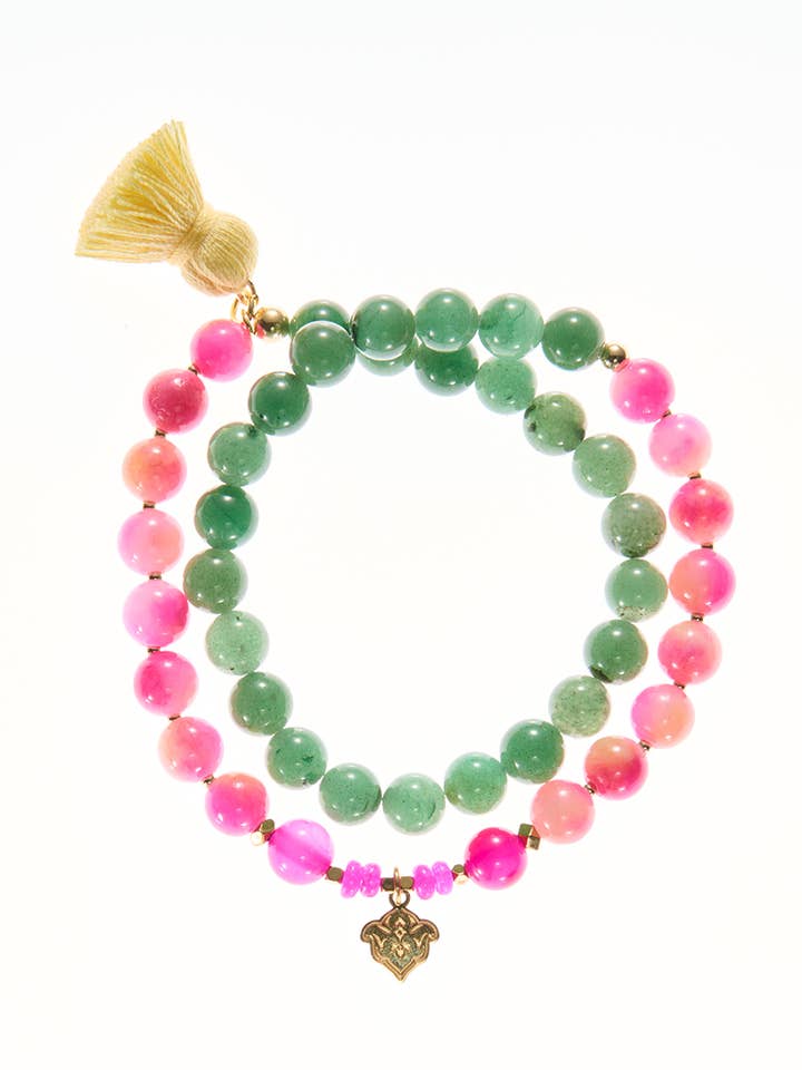 Agata avventurina doppia Mala per la vendita all'ingrosso da parte di samsara collection