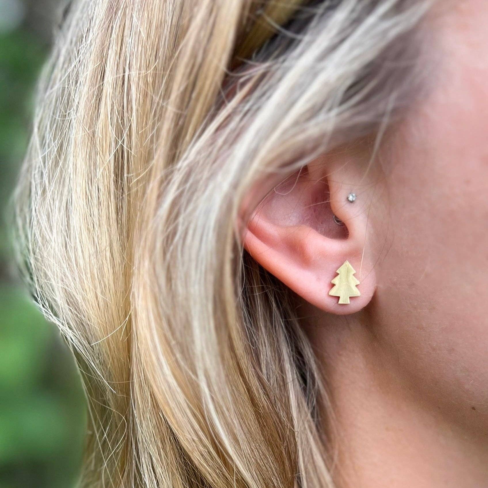 Natalie Clare Collections - Wholesale Stud/Post Earrings - Fraser Fir Tree Studs5