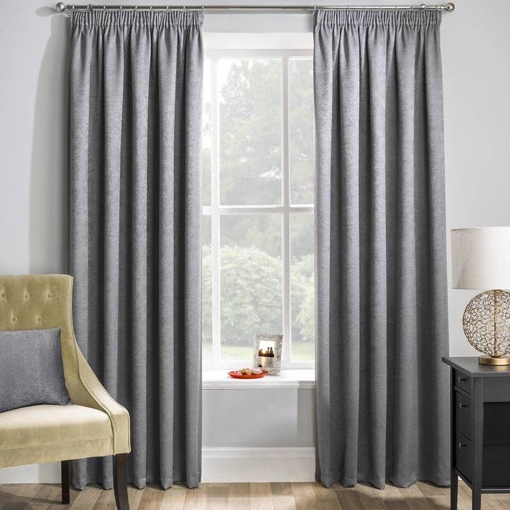 Terrys - Wholesale Curtain - Matrix Ready Made Thermal Blockout Curtains Grey