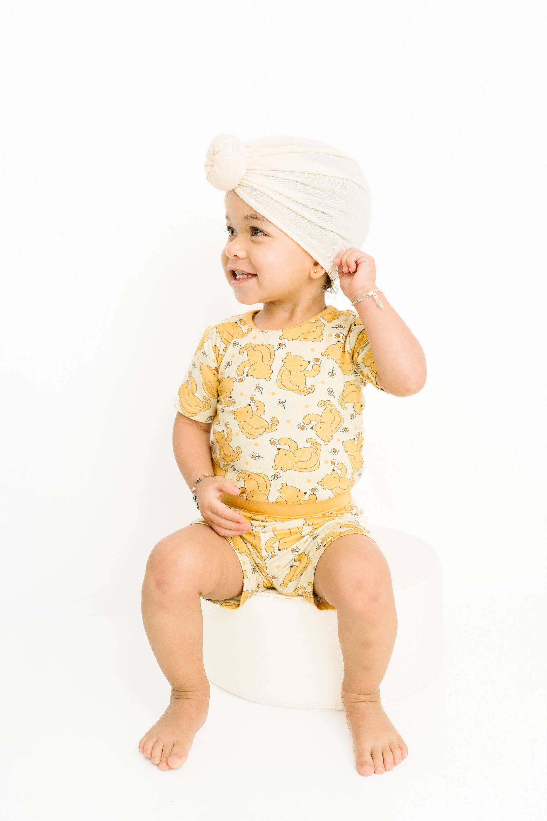 Little One Shop - Wholesale Top & Short Set - Kids - Hunny Bear Bamboo Shorts Set6