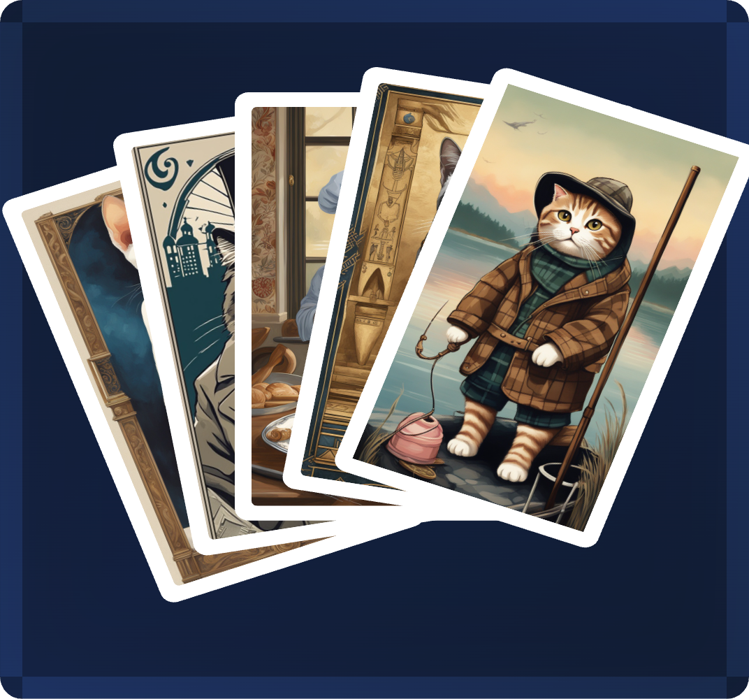 Tiny Tarot – wholesale Tarot cards – Cat Tarot Totem5