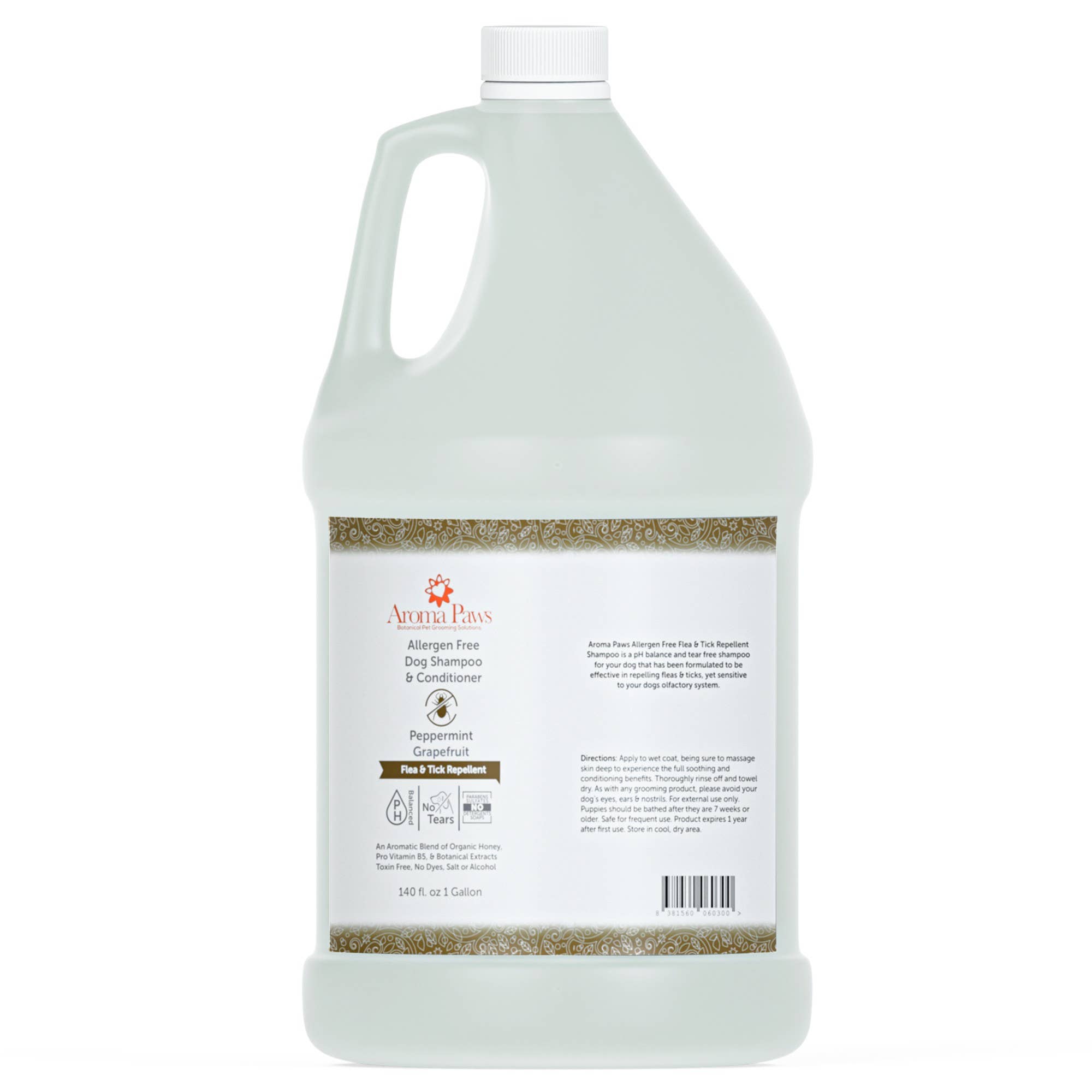 Aroma Paws – wholesale Pet shampoo – Dog – Gallon Shampoo Allergen Free Bug Repellent1