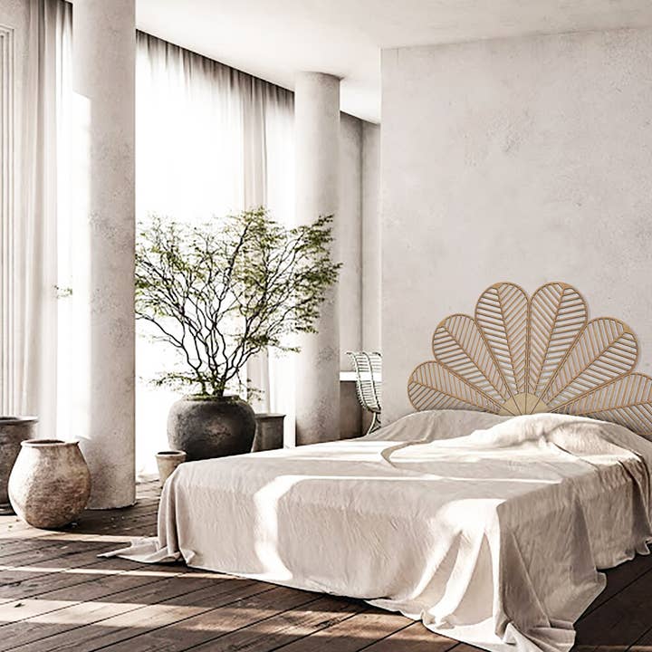 Studio Rima - Wholesale Headboard - Wooden Art Headboard - All sizes - Natural Wood - Bed Board