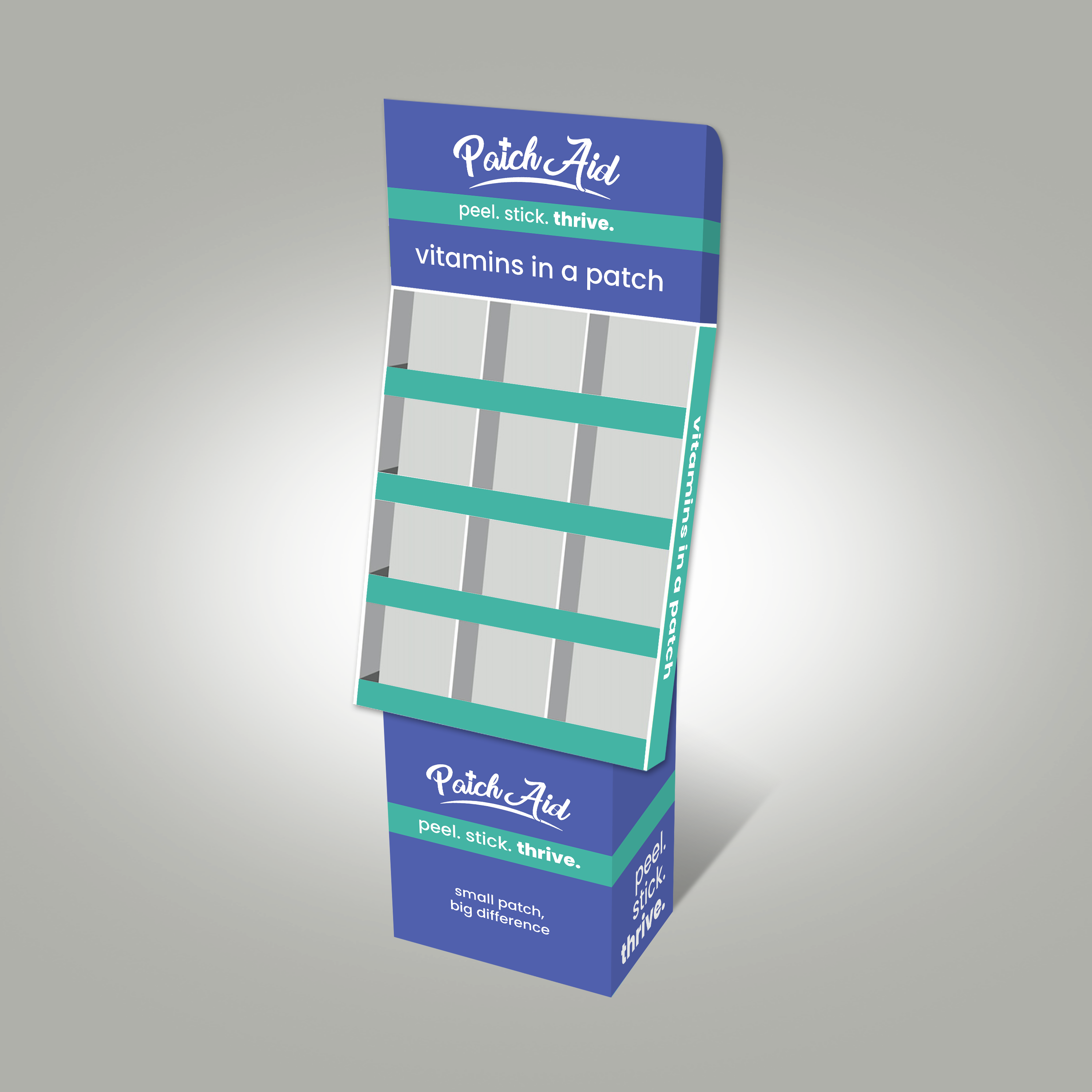 PatchAid - Wholesale Retailer Display Stand/Case - PatchAid Floor Display1