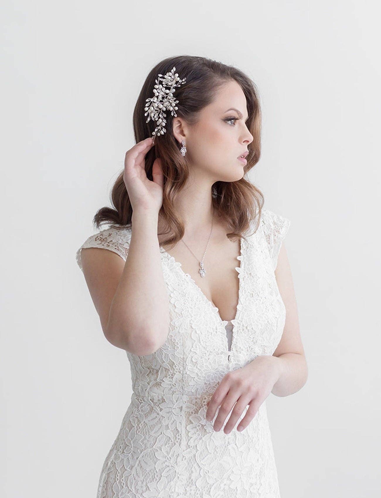 allureweddingjewelry - Wholesale Hair Pin - Gwen Pearl Hair Comb1