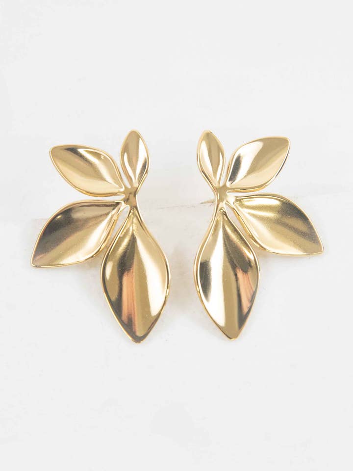 Cascading Petal Post Earrings for wholesale by Lovoda