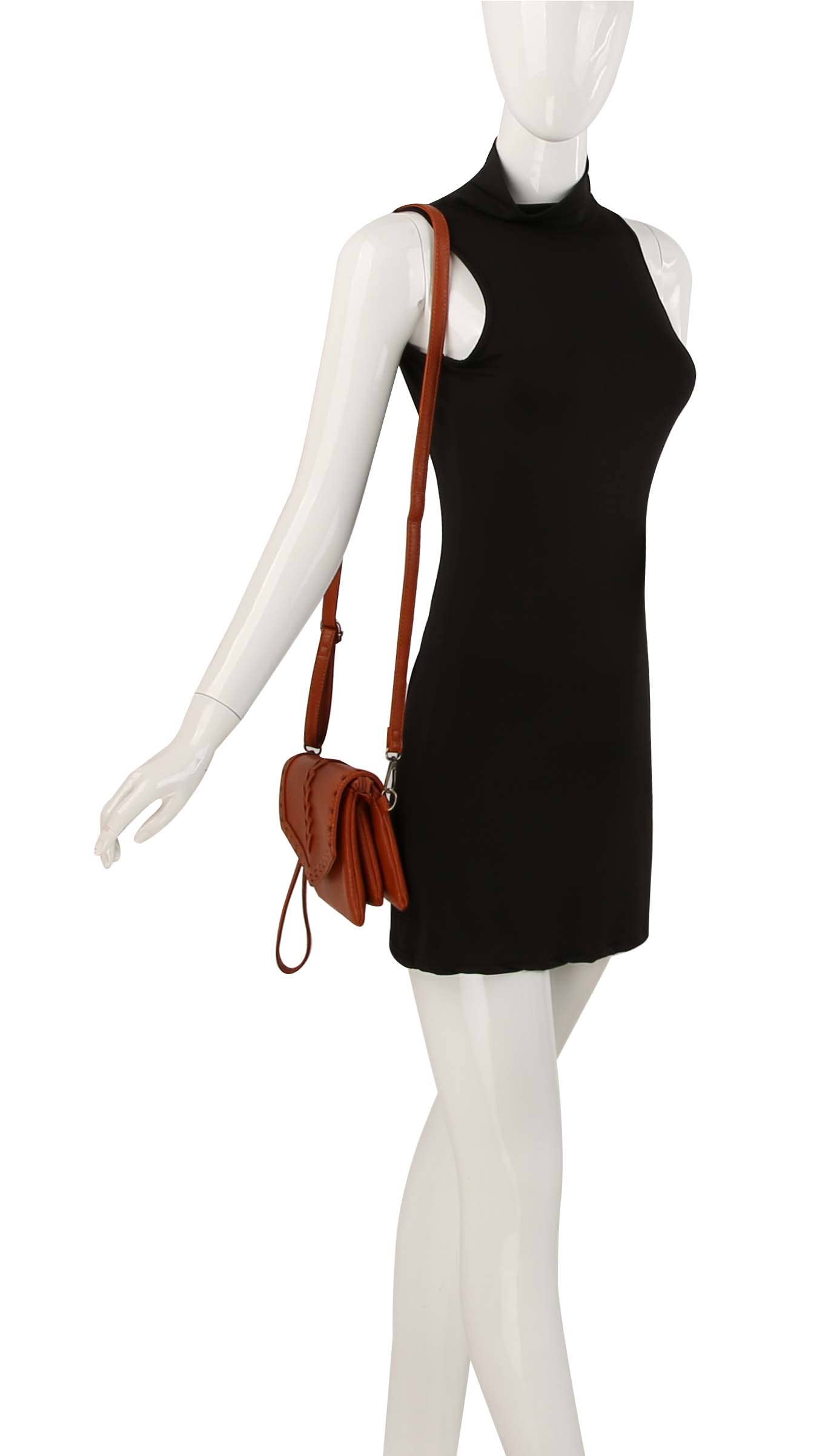 Handbag Factory Corp – bolsa tiracolo - Mulher por atacado – Bolsa Mulher Couro Cruzado Mala6