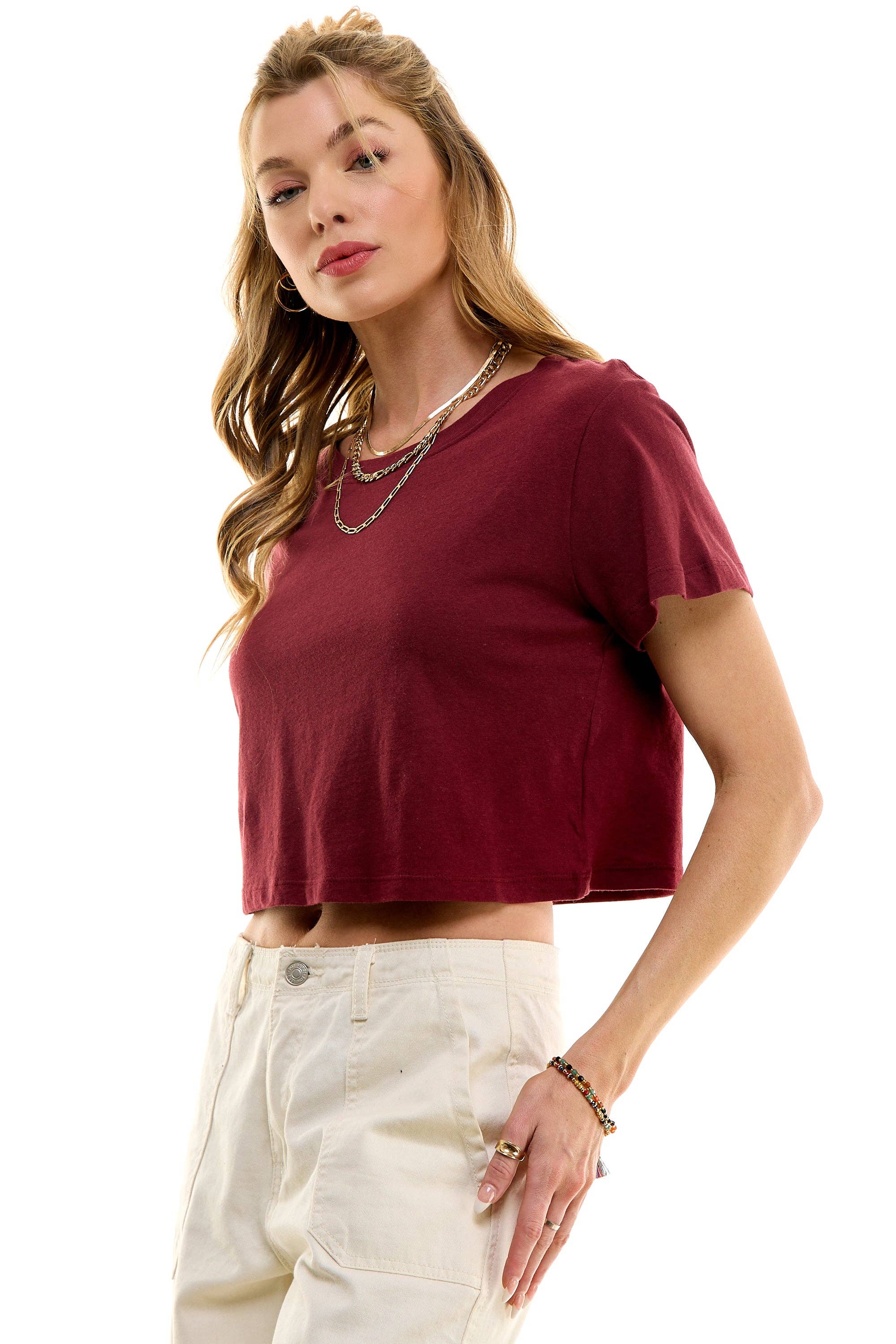 LOVING PEOPLE - Wholesale T-Shirt - Women's - Premium Cotton Crop Tees158