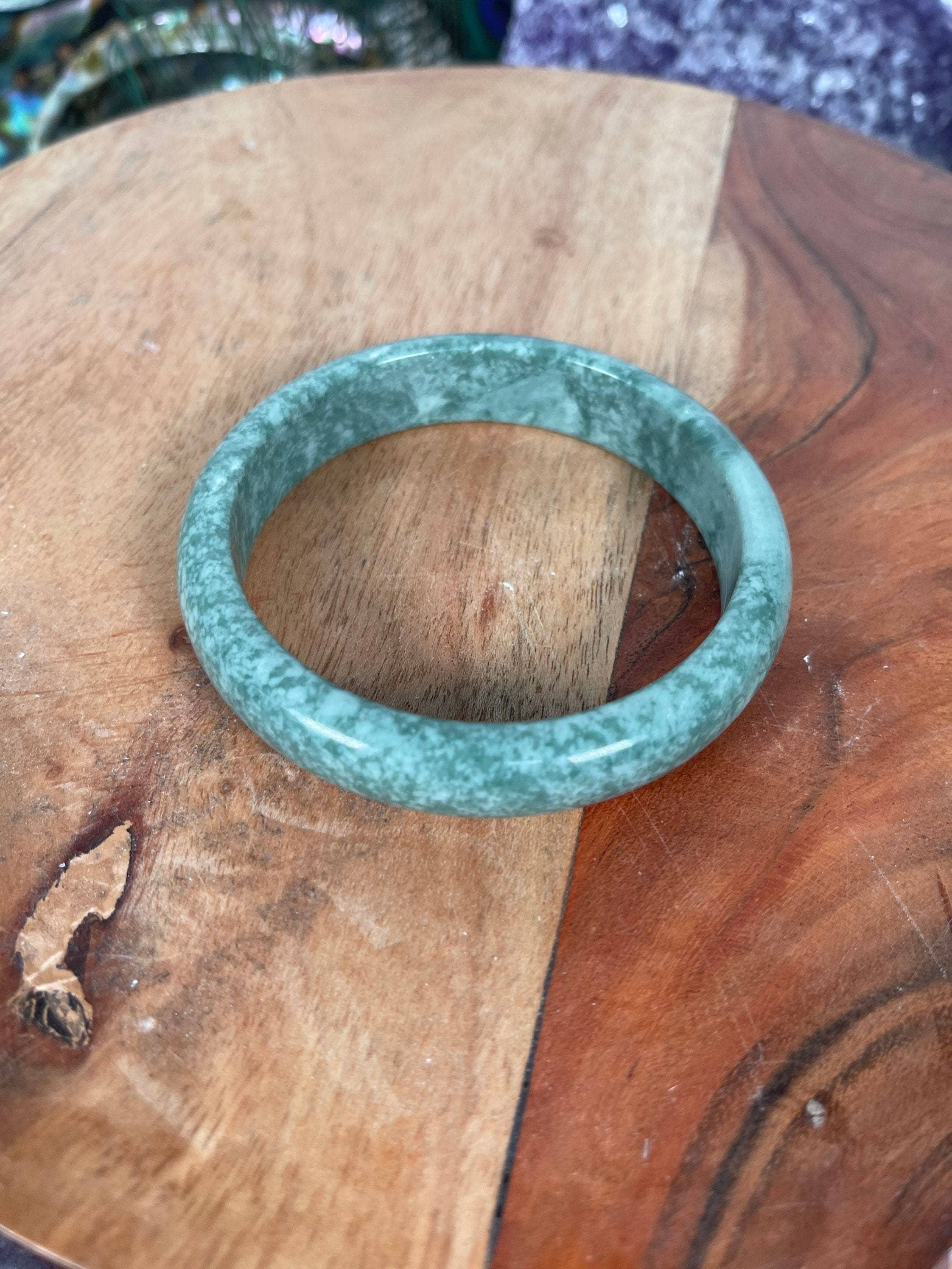 CaNatureLover - Wholesale Bangle Bracelet - Jade Bangle, Bracelet Comes with box, NATURAL JADE BANGEL,Fr3