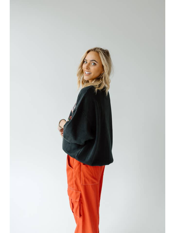 Gameday Social Apparel Co.® - Wholesale Graphic Sweatshirt - Women's - Nebraska Malone Multimedia OS Fleece Crew3