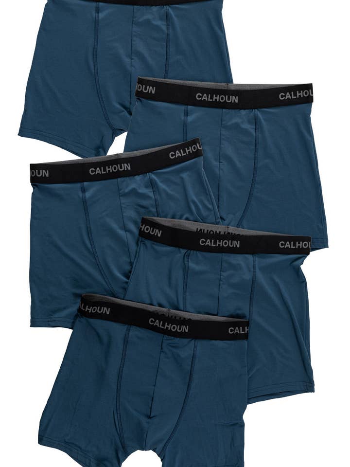 Lot de 5 boxers de performance Calhoun pour hommes - Marine pour la vente par Calhoun Sportswear
