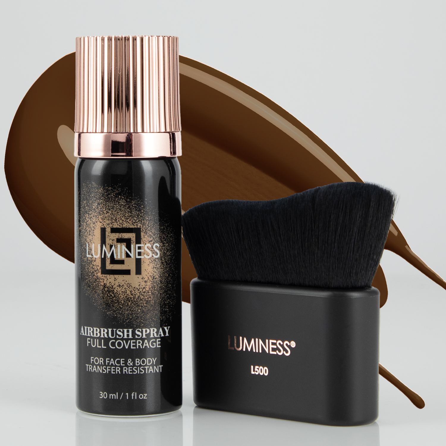 LUMINESS - Wholesale Foundation - Airbrush Spray Full Coverage Body & Face Foundation with Buffing Brush15