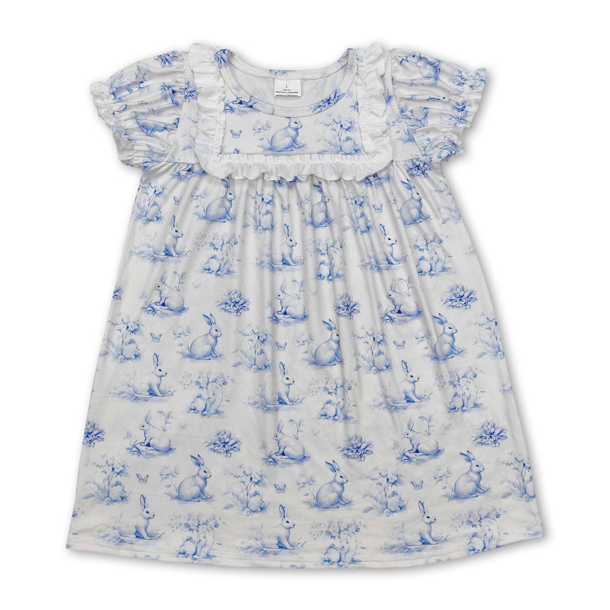 Yawoo Garments - Vente Body (sans pieds) – bébé - Barboteuse bébé fille avec nœud bleu clair et manches courtes.1