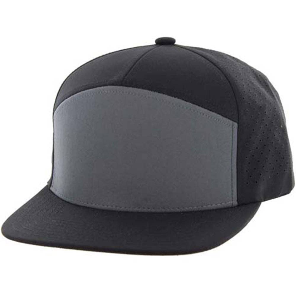 Zion Brand - Wholesale Flat Brim Cap - Unisex - BLANK 7 PANEL HYDRO SNAPBACK CAP14