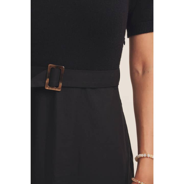 in february - Wholesale Dress - Women's - PHOTOGRAPHS LIKE A DREAM BELTED SWEATER TWOFER MIDI DRESS29