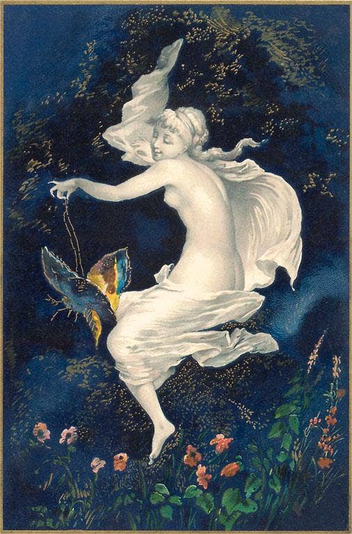 Found Image Press - Wholesale Sticker - Sticker IS-97 Vlinder en Houtnimf0