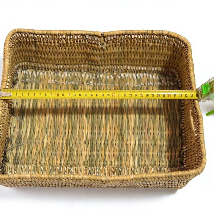 HandmadeBestSeller – Großhandel Korb – Handgewebte Aufbewahrungskörbe aus Schilf, 3er-Set6