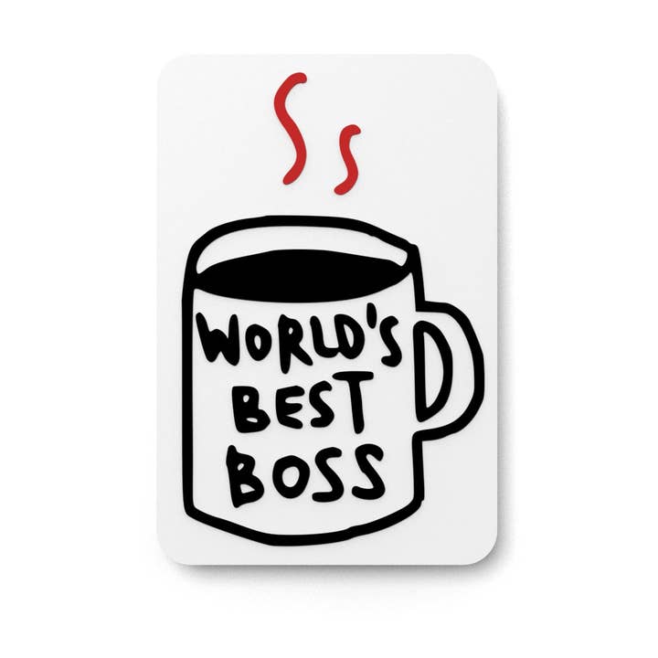 World's Best Boss | Funny sign For Home or Office for wholesale by Clever Contraptions