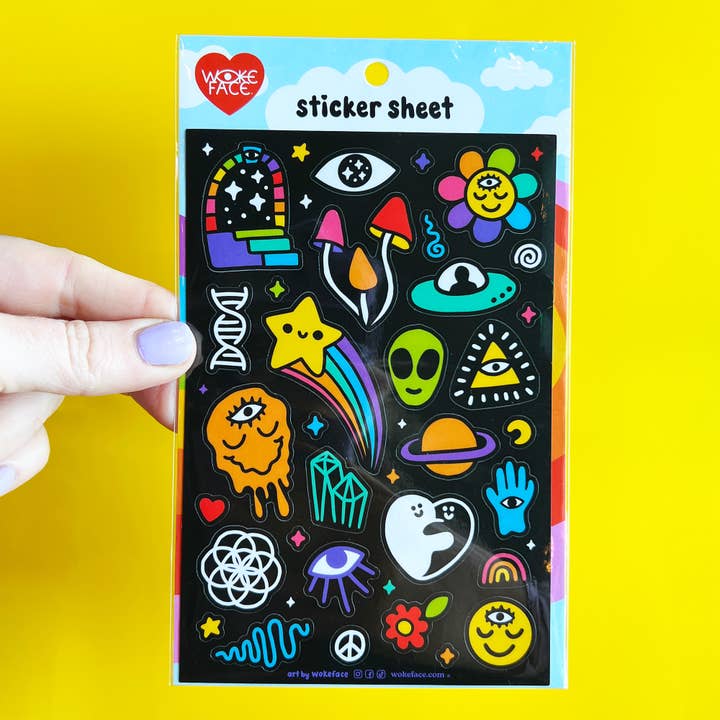 Wokeface - Wholesale Sticker - Sticker Sheet - Trip4