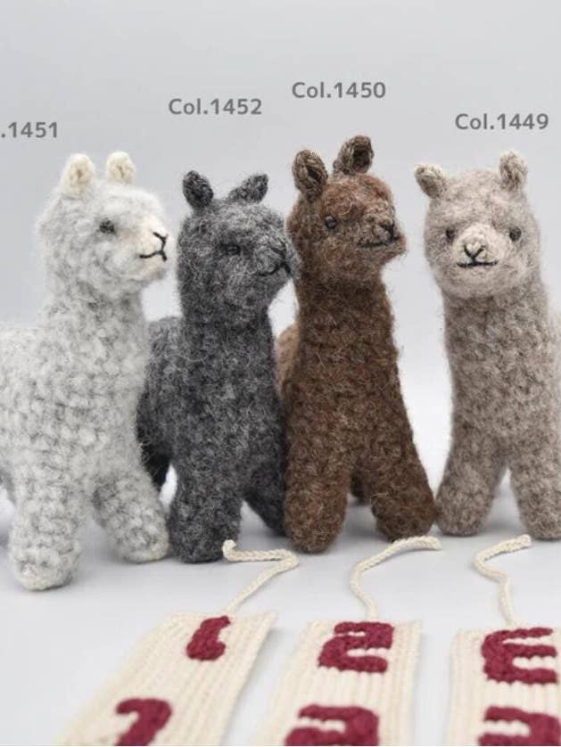 Kit de Croché Amigurumi Alpaca com Fio de Alpaca Presente de Artesanato DIY por atacado de 「FUNJI」In Japan