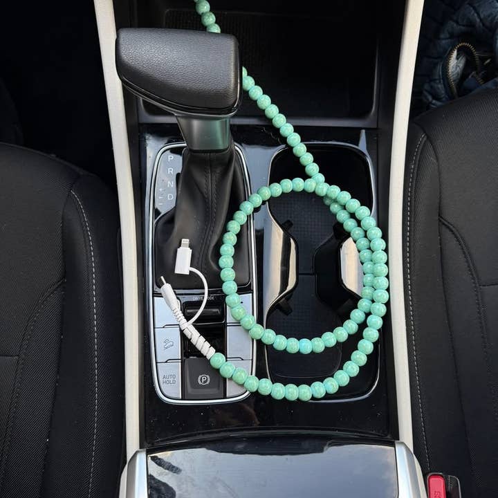 Beaded chargers - 3.5ft (USB / USB-C + old IPhone) for wholesale by Stirling Thyme