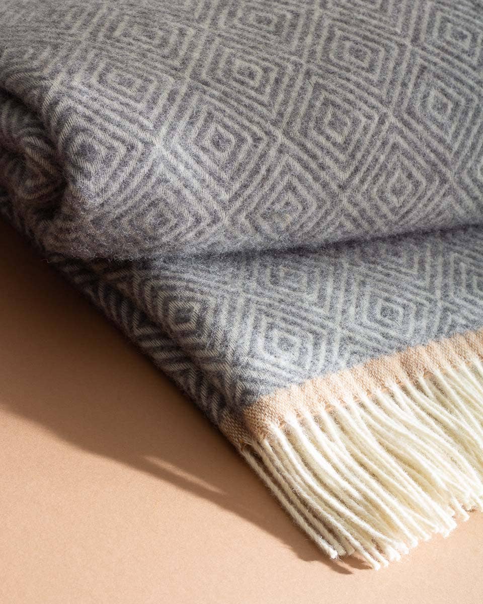 MoST - Wholesale Throw Blanket - Wool Throw Blanket VENEZIA Grey4