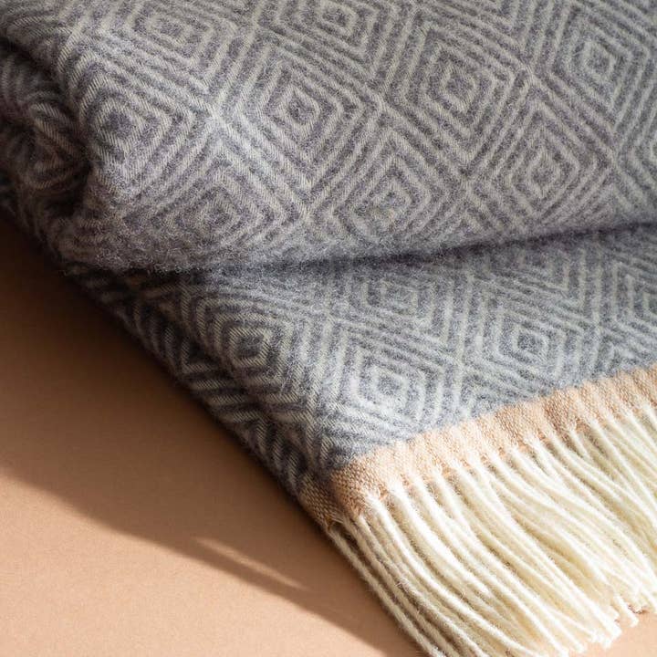 MoST - Wholesale Throw Blanket - Wool Throw Blanket VENEZIA Grey4