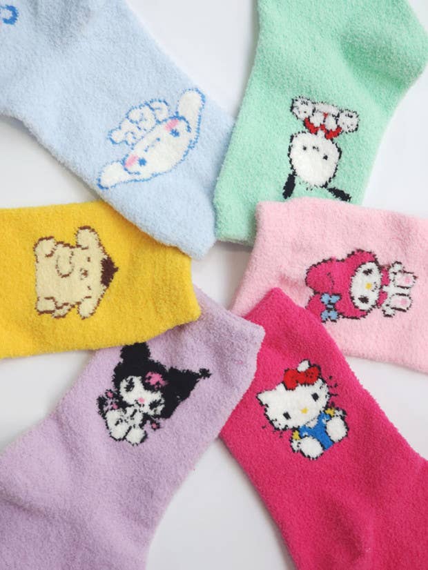 K-Wonderland - Wholesale Socks - Women's - Sanrio Characters ultra-soft cozy warm Sleeping Socks15