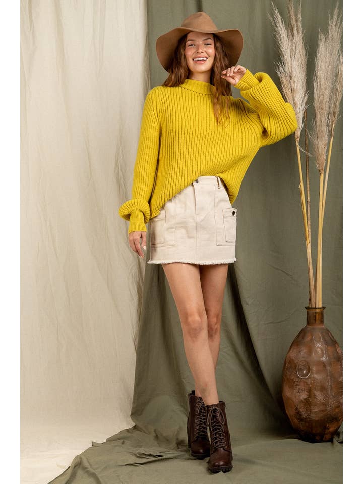 VERY J - Wholesale Skirt - Women's - VS50911-Solid Cotton Y2K Cargo Mini Skirt12