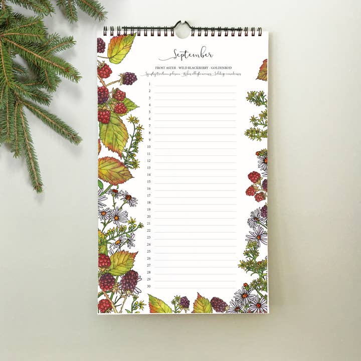 Wander & Gather - Wholesale Calendar - Native Plant Perpetual Birthday Calendar2