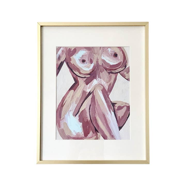 Charley Taylor Art – wholesale Art print – Figurative Nude Art Print ‘Blushing’