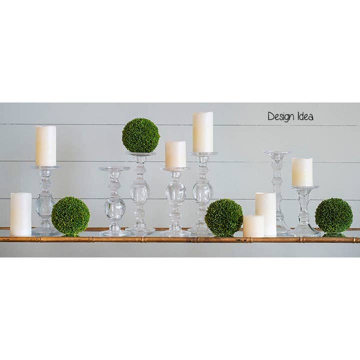 Will's Company - Wholesale Artificial Plant - Boxwood Orbs, Set of 2 - 5" D3