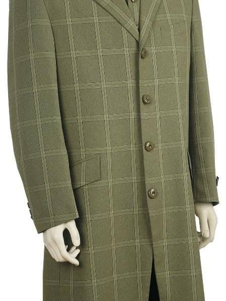 Herre Zoot Suit - Zuit Suit - Grøn jakkesæt - Wedding Zoot Suit for engroshandel hos Alberto Nardoni