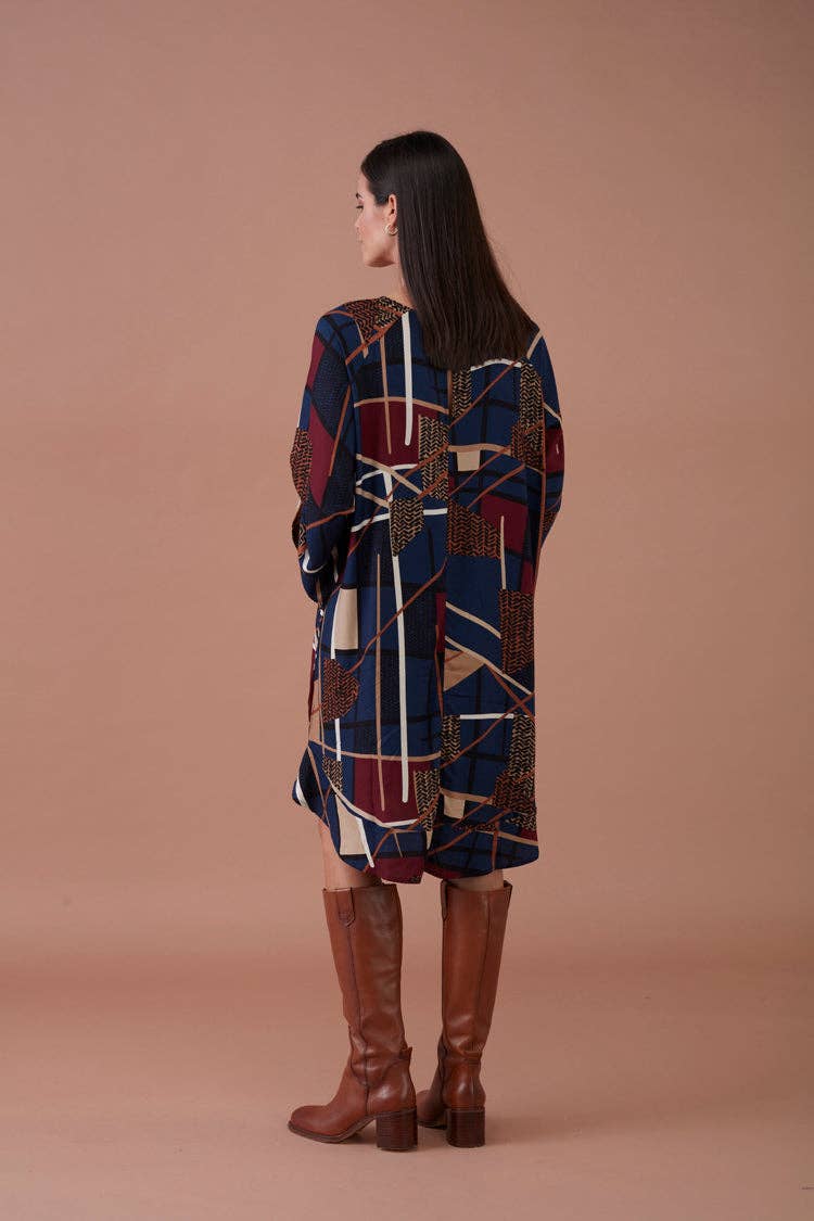 GUIMANOS - Wholesale Dress - Women's - Printed Fluid Cropped Dress2