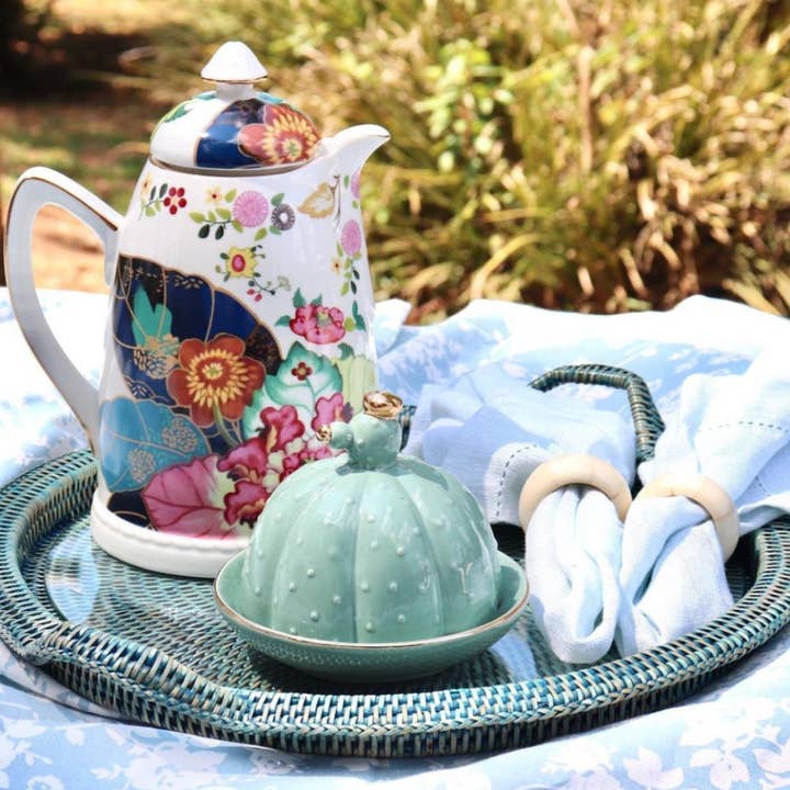 Porcelain Carafe Floral for wholesale by ISHELA