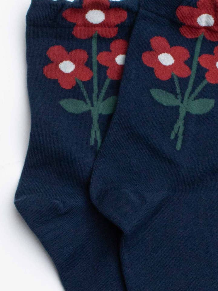 Tiepology - Wholesale Socks - Women's - Retro Bloom Cotton Blend Socks2