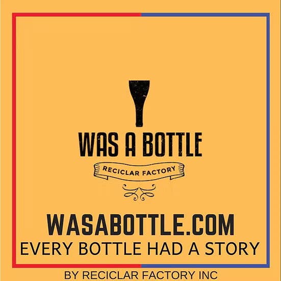 WAS A BOTTLE - Wholesale Drinking Glass/Cup - Upcycled Drinkware Set | Repurposed Vodka Bottle3