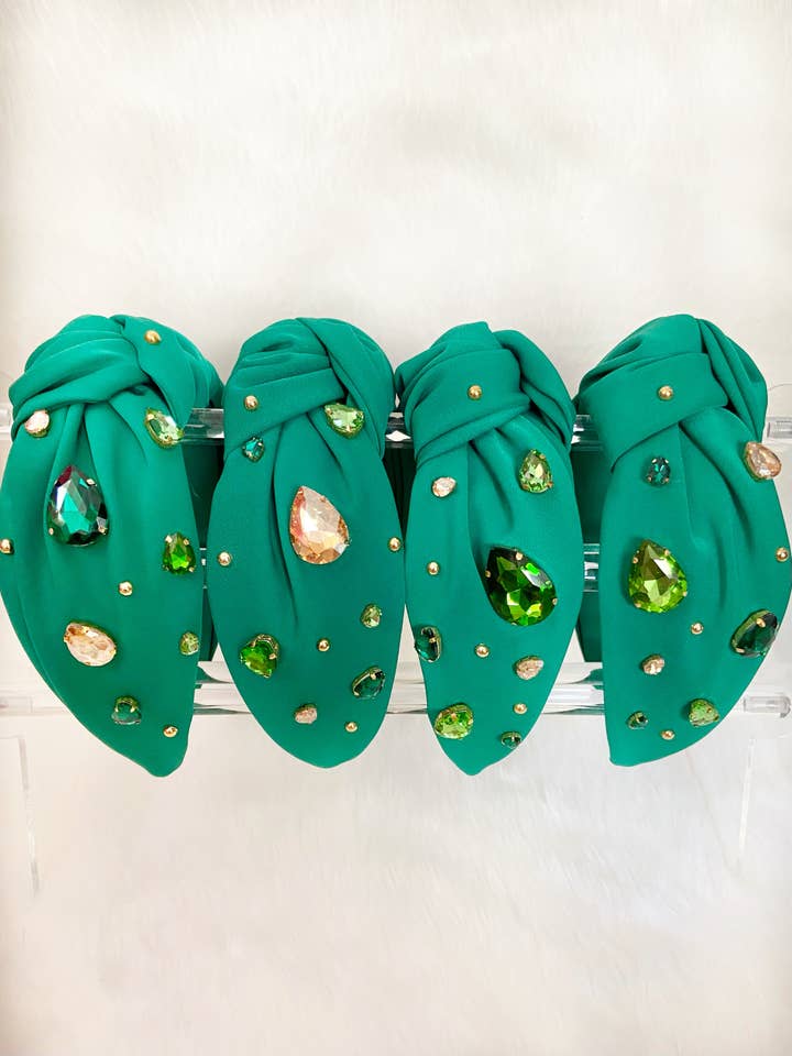 St. Patrick's Day hoofdband met juwelen voor wholesale door Valois Designs