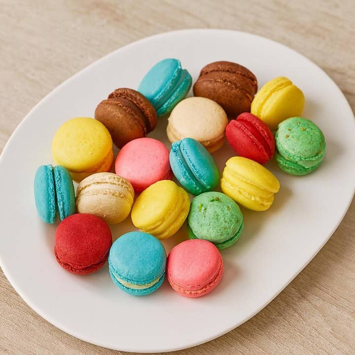 macaron centrale - Wholesale Cookie - Mini!s Macarons – 49-Pack Petite French Assortment0