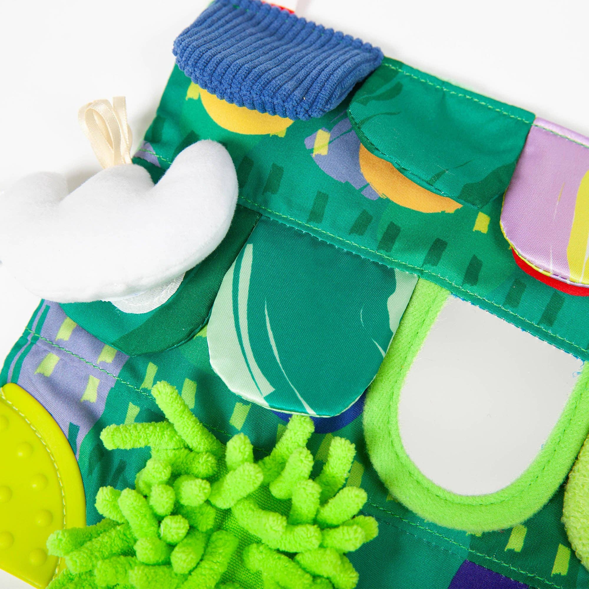 Follies - Wholesale Crinkle Tag Toy - Baby - The Sensory Garden Toy, Flap & Play, Stroller Compatible3