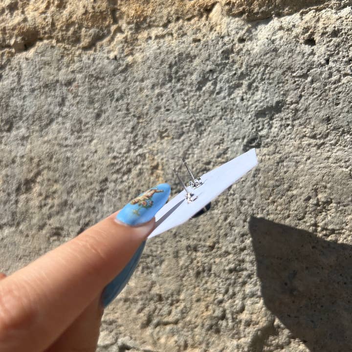 Sapphire & Sage - Wholesale Stud/Post Earrings - Hypersthene Star Gemstone Studs1