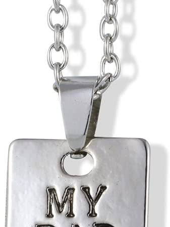 Collier à breloques My Dad My Hero Jewelry Emerald Park pour la vente par Dave The Bunny
