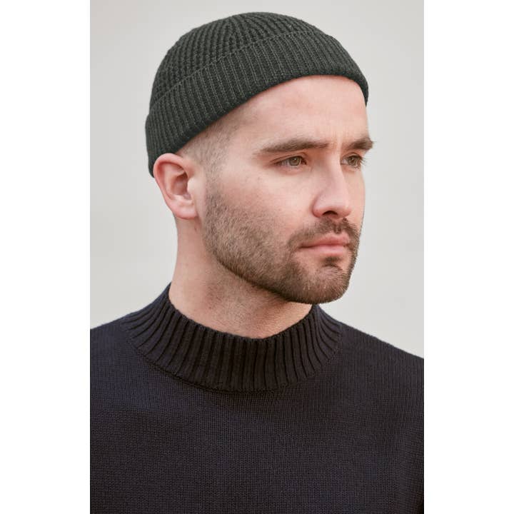 Letvægts bomulds docker beanie for engroshandel hos Paul James Knitwear